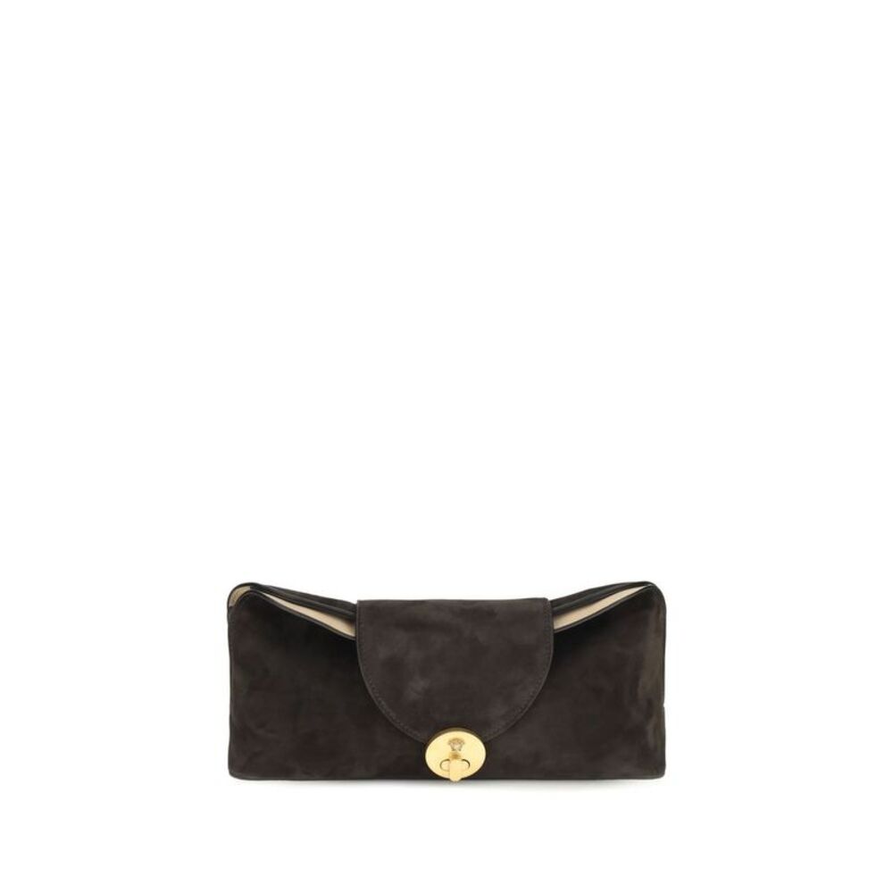 Versace Brown Calf Leather Bos Taurus Clutch Women's Bag